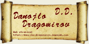 Danojlo Dragomirov vizit kartica